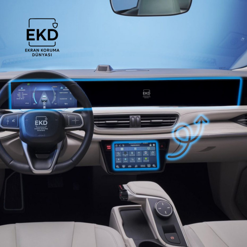 TOGG T10X Uyumlu Kumanda ve Multimedya Ekran Koruyucu