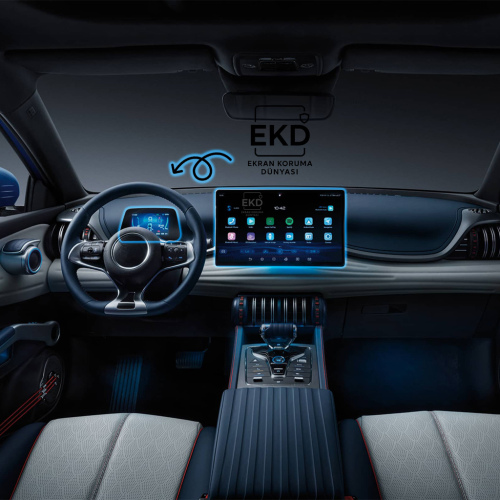 BYD Atto 3 Uyumlu Gösterge ve Multimedya Ekran Koruyucu